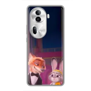 Силиконовый чехол с принтом Зоотрополіс для Oppo Reno 11 Pro 5G (Главные герои)