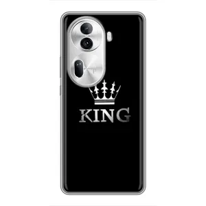 Чехол (Корона на чёрном фоне) для Оппо Рено 11 Про (5G) (KING)