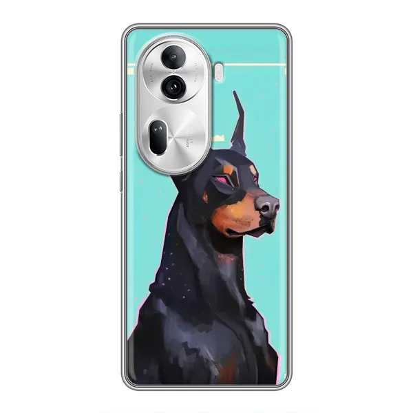 Чехол с рисунком «Король доберман» для OPPO Reno 11 Pro 5G Чехол с рисунком «Король доберман» для OPPO Reno 11 Pro 5G