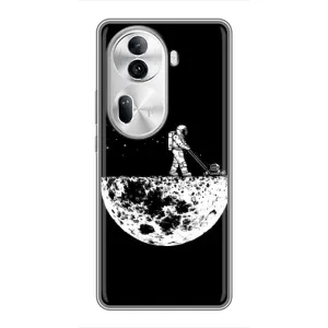 Силіконовый Чохол з принтом "Космонавти" на Oppo Reno 11 Pro 5G (Космонавт)