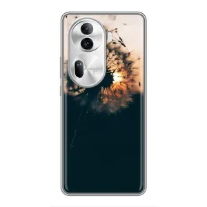 Силиконовый Чехол с одуванчиками на Oppo Reno 11 Pro 5G (Красивый одуванчик)