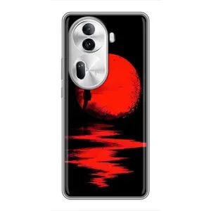 Летний Чехол на Oppo Reno 11 Pro 5G (Красный Закат)