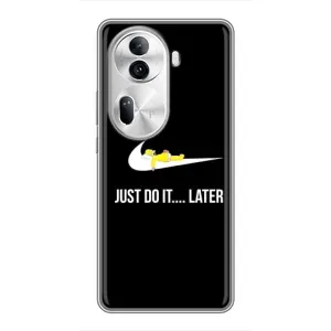 Силиконовый Чехол на Oppo Reno 11 Pro 5G с картинкой Nike (Later)