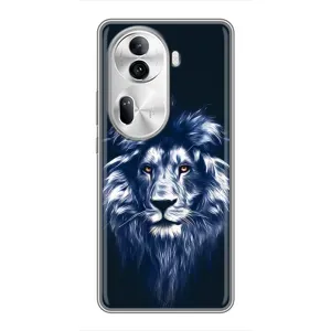 Чохол з картинкою на Oppo Reno 11 Pro 5G (Лев – синій)