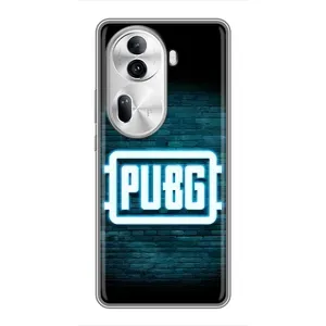 Чохол (TPU) з картинкою "Лого Пабг" на Оппо Рено 11 Про (5G) (Лого PUBG)