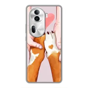 Чохол (ТПУ) Милі песики для Oppo Reno 11 Pro 5G (Любов до собак)
