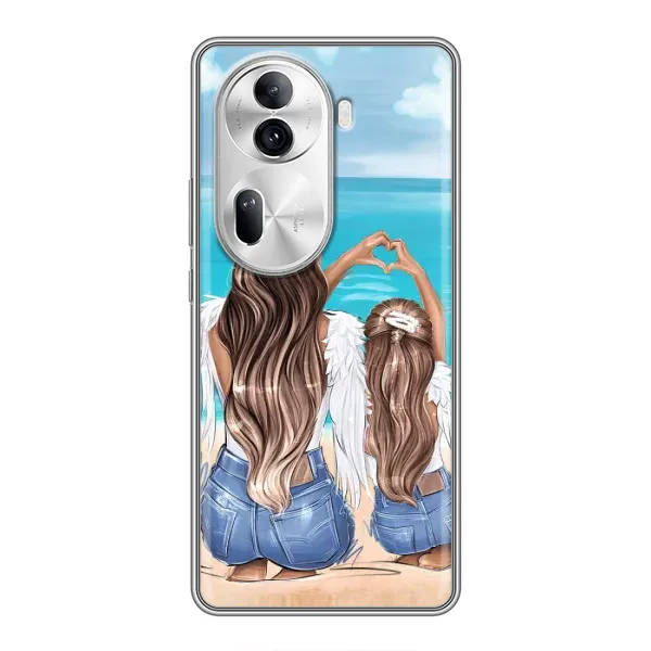 Чехол с рисунком «Мама и дочь» для OPPO Reno 11 Pro 5G Чехол с рисунком «Мама и дочь» для OPPO Reno 11 Pro 5G