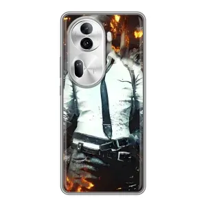 Чохол з картинкою "Герой Pubg" на Oppo Reno 11 Pro 5G (Man Пубг)