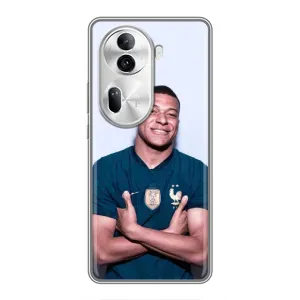 Чехол (TPU) с Футболистом на Oppo Reno 11 Pro 5G (Мбаппешичка)