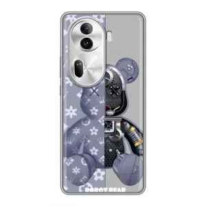 Силиконовый чехол для Oppo Reno 11 Pro 5G (Медведь Louis Vuitton)