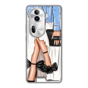 Силиконовый Чехол на Oppo Reno 11 Pro 5G с картинкой Стильных Девушек (Мода)