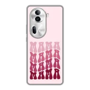 Чехлы на день мамы для Оппо Рено 11 Про (5G) (Надпись мама)