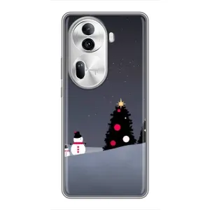 Чехлы на Новый Год Oppo Reno 11 Pro 5G (Снеговички)