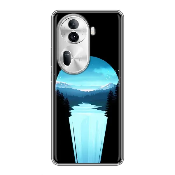 Чехол с рисунком «Синий Водопад» для OPPO Reno 11 Pro 5G Чехол с рисунком «Синий Водопад» для OPPO Reno 11 Pro 5G