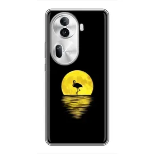 Летний Чехол на Oppo Reno 11 Pro 5G (Желтый Закат)