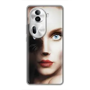 Бампер з зображенням Котиків для Оппо Рено 11 Про (5G) (Жінка кішка)