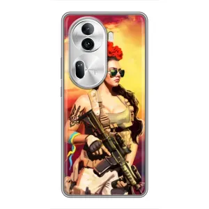ЗСУ Чехлы (TPU) для Oppo Reno 11 Pro 5G (Женщина солдат)