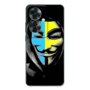 Чехол с Украинской символикой на Оппо Рено 11Ф (Анонимус патриот)