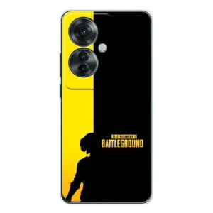 Чохол (TPU) з картинкою "Лого Пабг" на ОППО Рено 11Ф (Battlegrounds)