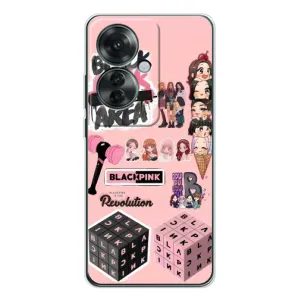 Чохли з картинкою для OPPO Reno 11F (BLACK PINK колаж)