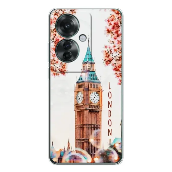 Чехол с рисунком «Часы Лондон» для OPPO Reno 11F Чехол с рисунком «Часы Лондон» для OPPO Reno 11F