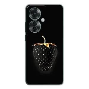 Чехол с изображением вкусной еды для OPPO Reno 11F (Чёрная клубника)