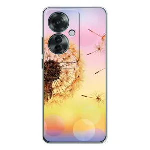 Силіконовий Чохол з кульбабками на OPPO Reno 11F (Квітка-кульбаба)