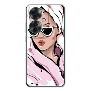Чехол с картинкой Модные Девчонки OPPO Reno 11F (Девушка в халате)