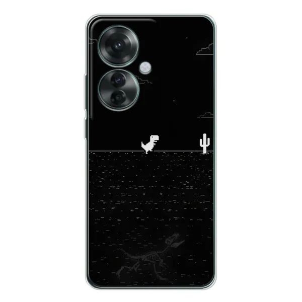 Чехол с рисунком «Динозаврик» для OPPO Reno 11F Чехол с рисунком «Динозаврик» для OPPO Reno 11F