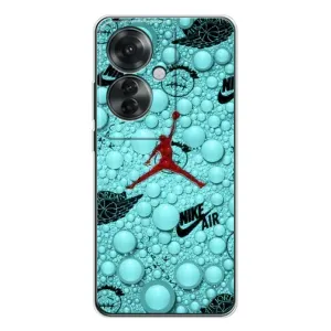 Силіконовый Чохол Nike Air Jordan на ОППО Рено 11Ф (Джордан Найк)