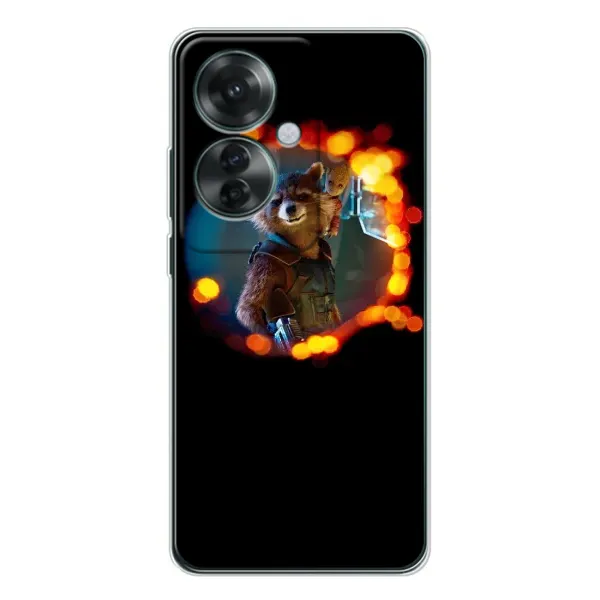Чехол с рисунком «Енот Ракета» для OPPO Reno 11F