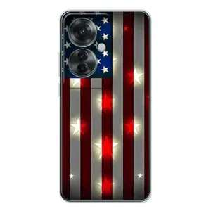 Чохол Прапор USA для OPPO Reno 11F (Прапор США 2)