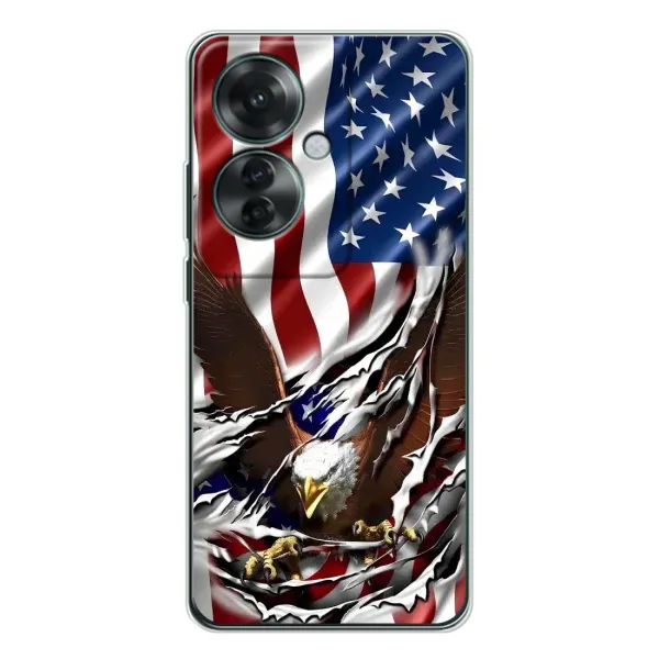 Чехол с рисунком «Флаг USA» для OPPO Reno 11F Чехол с рисунком «Флаг USA» для OPPO Reno 11F