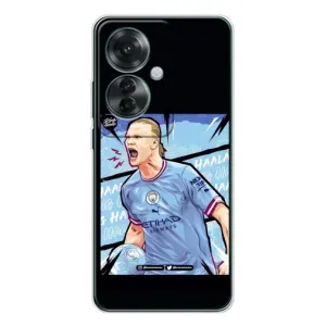 Чехлы с принтом для OPPO Reno 11F Футболист (гол Эрлинг Холланд)