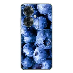 Чехол с изображением вкусной еды для OPPO Reno 11F (Голубика)