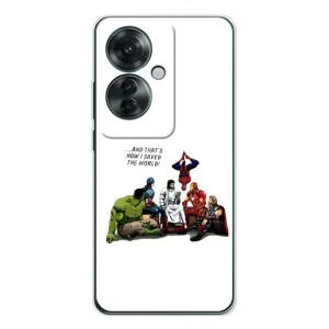 Чехлы для OPPO Reno 11F (Для Христиан) (Иисус супергерой)