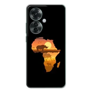 Летний Чехол на OPPO Reno 11F (Карта)