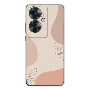 Чохол квітковий дизайн для OPPO Reno 11F (Кориневий фон)