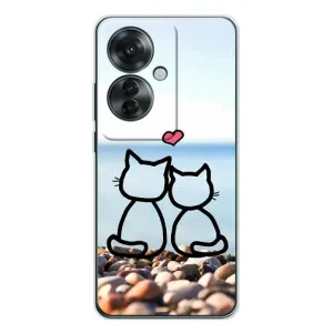Силіконові Чохли Коханій людині для OPPO Reno 11F (Котейки)