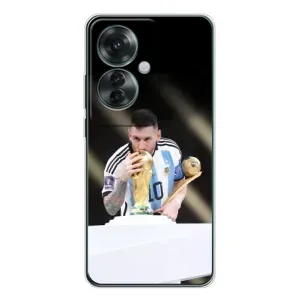 Чехлы Лео Месси Аргентина для OPPO Reno 11F (Кубок Мира)