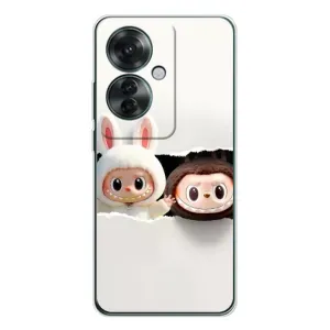 Чехол с принтом Лабубу для OPPO Reno 11F (Фигурки Labubu)