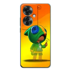 Чохол Бравл Старс для OPPO Reno 11F (LEON в кофті)