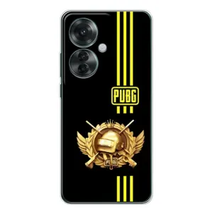 Чохол (TPU) з картинкою "Лого Пабг" на ОППО Рено 11Ф (Логотип PUPG)