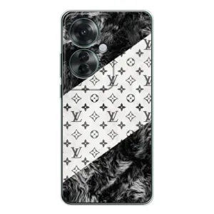 Чохол Стиль Louis Vuitton на OPPO Reno 11F (LV на білому)