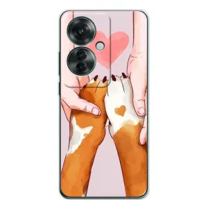 Чохол (ТПУ) Милі песики для OPPO Reno 11F (Любов до собак)