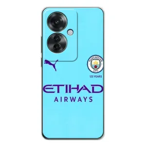 Силиконовые Чехлы принт Футбол на OPPO Reno 11F (Man City)