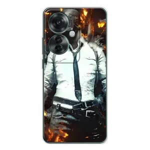 Чохол з картинкою "Герой Pubg" на OPPO Reno 11F (Man Пубг)