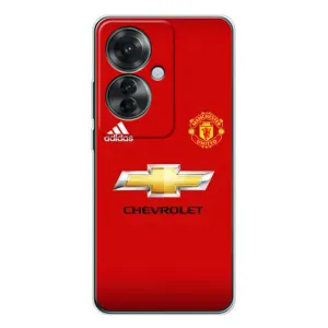 Силиконовые Чехлы принт Футбол на OPPO Reno 11F (Man United)