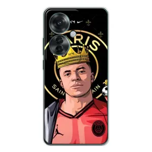 Чехол (TPU) с Футболистом на OPPO Reno 11F (Mbappe King)