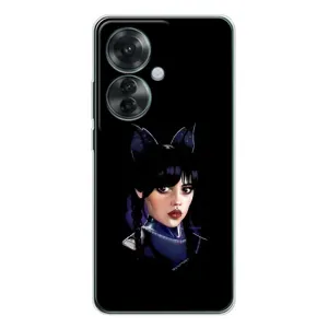 Чохол з картинкою Венсдей на OPPO Reno 11F (Мила Венсдей)